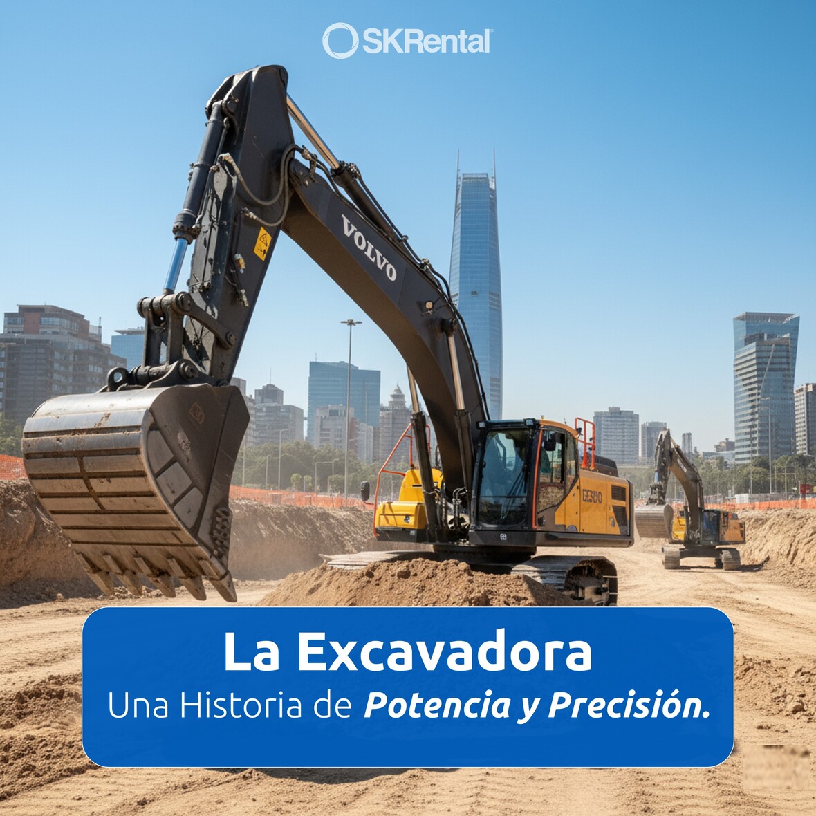 excavadora en construcción